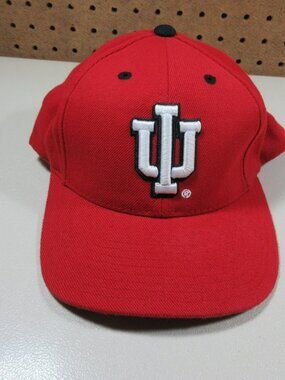 Vintage Logo Athletic mens IU Indiana Hoosiers NCAA snapback hat EUC
